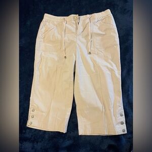 Living Planet Women’s Beige Cropped Pants (bin B)
